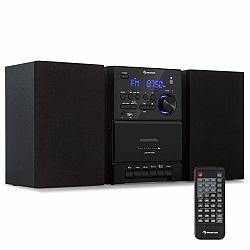 Auna MC-40 DAB, sztereó rendszer, UKW/DAB+, Bluetooth, CD, kazetta, USB, távirányító