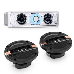 Auna MD-170-BT Car-HiFi-Set autórádió + négyutas autóhangfal, MP3, USB, SD, BT