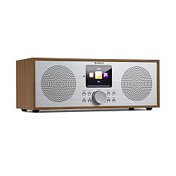 Auna Silver Star Stereo, internet DAB+/FM rádió, WiFi, BT, DAB+/FM, tölgy