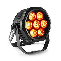 Beamz Professional BWA410, LED PAR, 7 x 10 W 4 az 1-ben LED, RGBW, vízálló, fekete