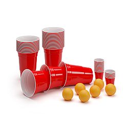 BeerCup Federer Ultimate Beer Pong party csomag, Red Cups, Shot Cups, labdákkal