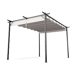 Blumfeldt Pantheon Robust, pergola, 3 x 4 m, oldalsó redőnyökkel, időjárásálló porszórt acél