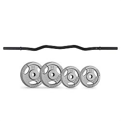 Capital Sports Curlbar-set, súlytárcsák, 15 kg, 4 súlytárcsa, fekete