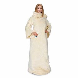 Klarstein Slanket, thermo takaró ujjakkal, 120 W, 155 x 180 cm, coral fleece