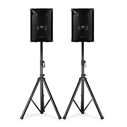 Skytec SL8, hangfal pár állvánnyal, 8''-es woofer, max. 200 W, 2 x állvány + táska