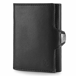 Slimpuro TRYO Slim Wallet 5 kártya zsebbel az érmék számára, 9,2 x 2,2 x 7,5 cm (SZ x M x H), RFID védelemmel