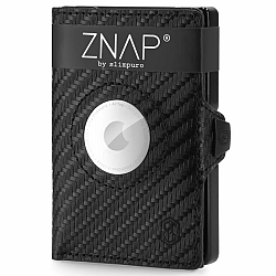 Slimpuro ZNAP Airtag Wallet, 8 kártya, érmés rekesz, 8,9 x 1,5 x 6,3 cm (SZ x M x M), RFID-védelem