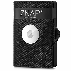 Slimpuro ZNAP Airtag Wallet, 8 kártya, érmés rekesz, 8,9 x 1,5 x 6,3 cm (SZ x Ma x Mé), RFID-védelem