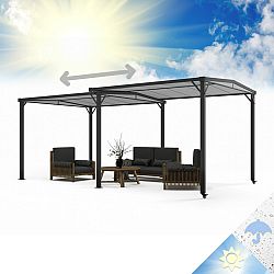 Blumfeldt Pantheon Cortina Solid Sky Expand, pavilon, 3 x 2,5 x 3 m, alumínium, antracit