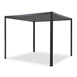 Blumfeldt Pantheon RemoteShade, pavilon, motorizált tető, 3 x 3 m, 280 g/m², szürke