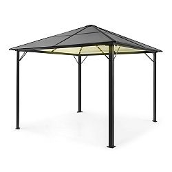 Blumfeldt Pantheon Solid Sky Ambient Solar, pavilon szürke tetővel, 3 × 3 m, polikarbonát, alumínium