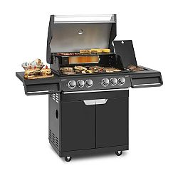 Klarstein Highgrade 4 IB, gáz grill, 6 égő, 19,8 kW, 71 x 46 cm grill felület, nemesacél