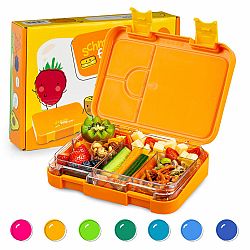 Klarstein junior Lunchbox, 6 rekesz, 21,3 x 15 x 4,5 cm (Sz x Ma x Mé), BPA-mentes