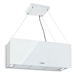 Klarstein Kronleuchter XL, mennyezeti páraelszívó, 90 cm, 590 m³/ó, LED, érintőképernyős, fehér