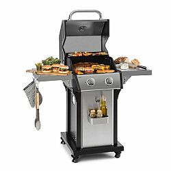 Klarstein Lucifer 2.0-T, gázgrill, 2 x 3,5 kW égő, 45 x 44 cm grill felület, nemesacél