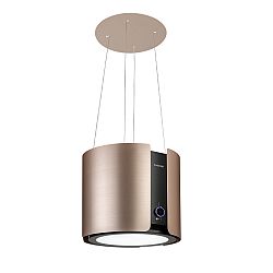 Klarstein Skyfall Smart, sziget páraelszívó, Ø 45 cm, légkeringetés, 402 m³/ó, LED, nemesacél, arany