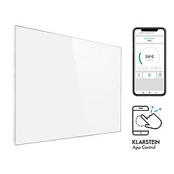 Klarstein Wonderwall 1200 Smart, infravörös hősugárzó, 100 x 120 cm, 1200 W, heti időzítő, IP24, fehér