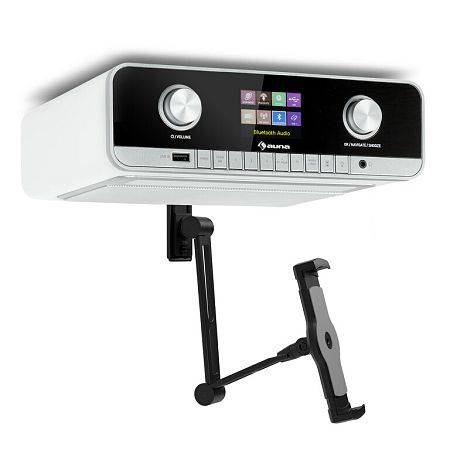 Auna auna Connect Soundchef MKII, beépített konyharádió táblagéptartóval, DAB+, FM, 2 x 3