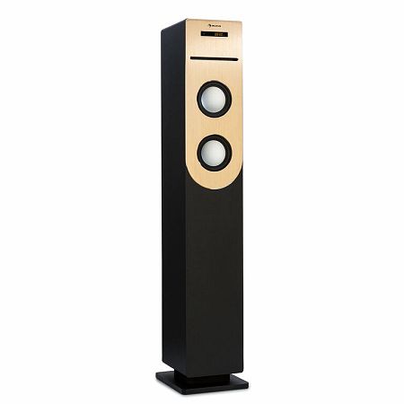 Auna Berklee, oszlopos hangszóró, 2 x 10 W RMS, FM rádió, CD-lejátszó, Bluetooth, USB és SD/MMC csatlakozó