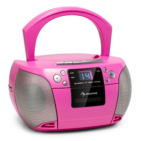 Auna Harper, CD boombox, CD lejátszó, bluetooth, kazetták, FM, AUX, USB