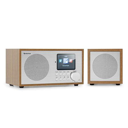 Auna Silver Star Mini Two, internetes DAB+/FM rádió, WiFi, BT, TWS hangszóró