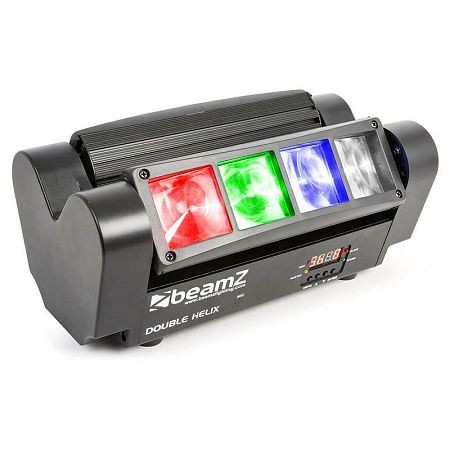 Beamz MHL820, 24 W, listás fényhatás, két sugárral, 8 x 3 W RGBW LED, DMX, infravörös távirányító