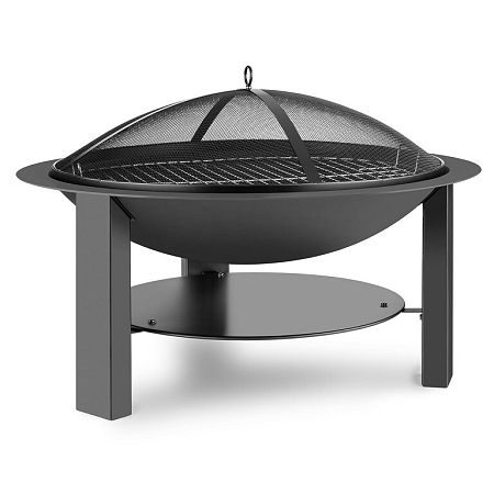 Blumfeldt Mithras tűzrakóhely, Ø75cm, szikrafogó, Ø60cm grill rostély, öntvény, acél