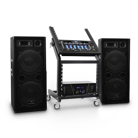 Electronic-Star Rack Star Series Mars Flash DJ PA szett, Bluetooth