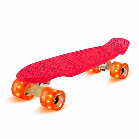 Fun pro Mini Cruiser, gördeszka, trickboard, PP Board, 100kg-ig, LED kerekek, PU keménysége: 88A