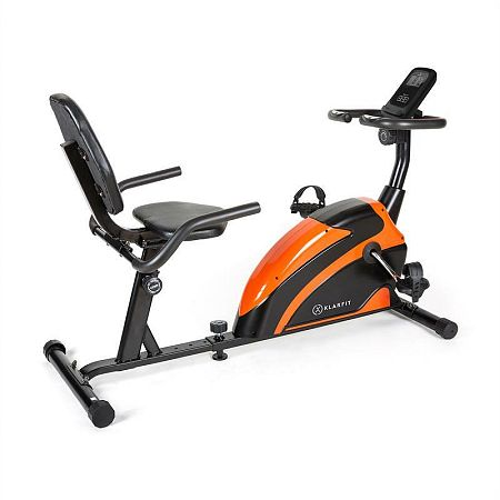 KLARFIT Relaxbike 6.0 SE, fekvő ergométer, fekvő szobabicikli, 12 kg, mágneses ellenállás, 100 kg-ig