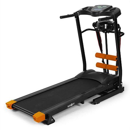 KLARFIT Treado Advanced, futópad, pulzusmérő, masszázsöv, emelőpad