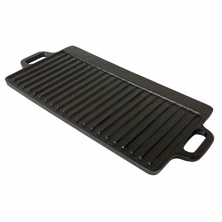 Klarstein Canadienne, barbecue grill-lemez, 2 az 1-ben kétoldalas lemez, 45 × 1,5 × 23 cm (SZ × M × M), öntöttvas