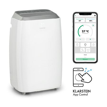 Klarstein Iceblock Prosmart 12, mobil klíma, 3 az 1-ben, 12.000 BTU, irányítás alkalmazás által , fehér