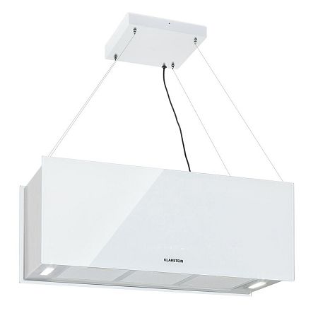 Klarstein Kronleuchter XL, mennyezeti páraelszívó, 90 cm, 590 m³/ó, LED, érintőképernyős, fehér