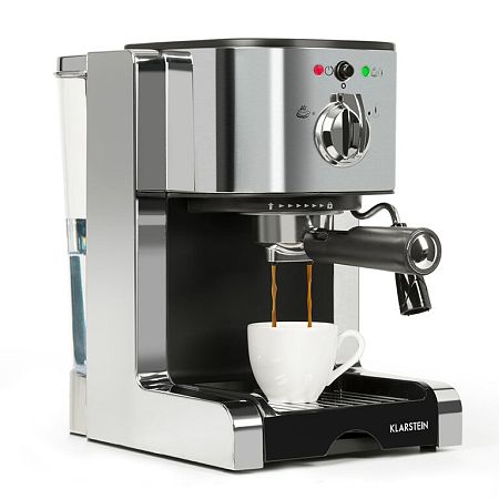 Klarstein Passionata 20, eszpresszógép, 1350 W, 20 bar, 1.25 l, 6 csésze, tejhabosító