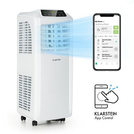 Klarstein Pure Blizzard Smart 7k, mobil klíma, 7000 BTU / 2,1 kW, A energiahatékonysági osztály, távirányító