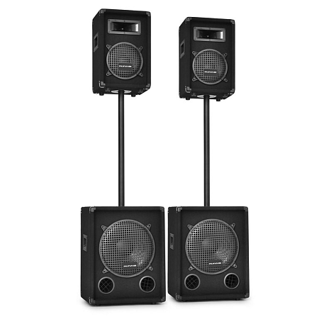 Malone Auna 2.2 DJ Sound System Hangfalak, Mélynyomó szett 2200W