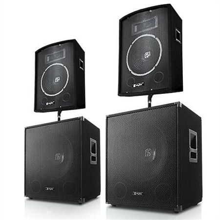 Skytec Hangosítószett Frankfurt Basslauf, 3200 W, 2 hangfal, 2 sub