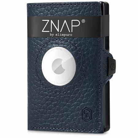 Slimpuro ZNAP Airtag Wallet, 8 kártya, érmés rekesz, 8,9 x 1,5 x 6,3 cm (SZ x Ma x Mé), RFID-védelem