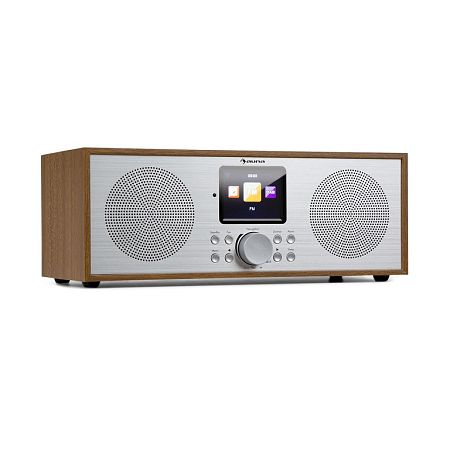 Auna Silver Star Stereo, internet DAB+/FM rádió, WiFi, BT, DAB+/FM, tölgy