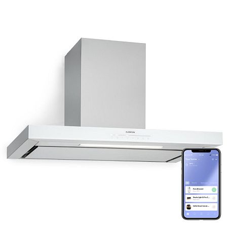 Klarstein Alinea 90, Smart, páraelszívó, 90 cm, falra szerelhető, WiFi, A++, 500 m³/h, érintőképernyő