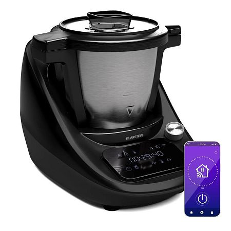 Klarstein Aria Smart, konyhai robotgép, 1700 W, 3,3 l, alkalmazásvezérlés, gőzölős tartozék