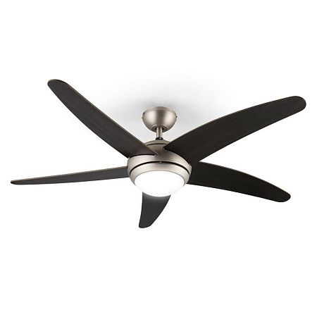 Klarstein Bolero, 55W, mennyezeti ventilátor lámpával, 134cm, diófa karok, távirányító