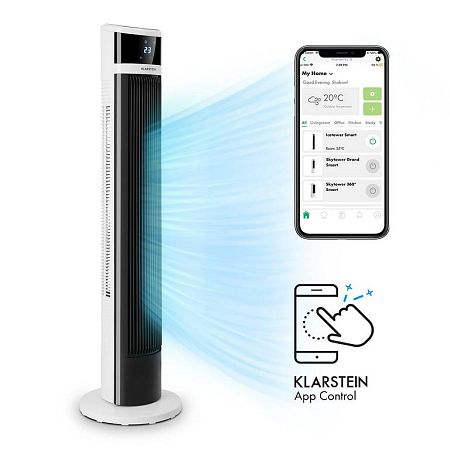 Klarstein Icetower Smart, torony ventilátor, 45 W, vezérlés alkalmazás által