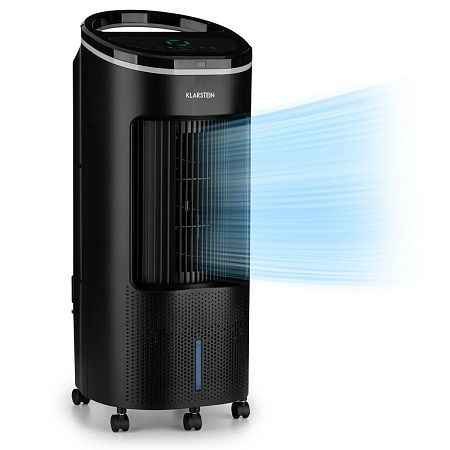 Klarstein IceWind Plus, 4 az 1-ben léghűtő, ventilátor, párásító, légtisztító, 330 m³/ó, 65 W, 7 liter, 4 sebesség, oszcilláció, ionizátor, időzítő, távirányító, mobil