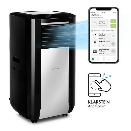 Klarstein Max Breeze Smart, mobil klíma, 15000 BTU/ó (4,4 kW), A energiahatékonysági osztály