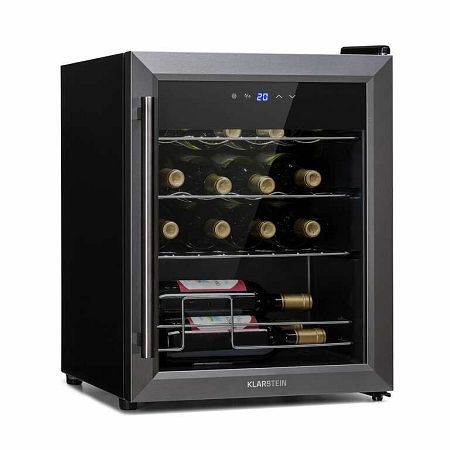 Klarstein Ultimo 16 Uno, borhűtő, 42 liter, 16 palack, 5 - 18°C, érintőképernyős vezérlőpanel